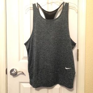 Nike Workout Shirt   Size: Large  Color: Dark Grey